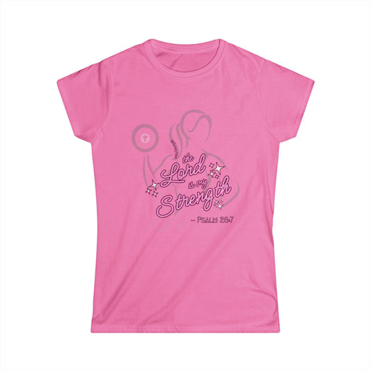 Christian Women's Tee - The Lord Is My Strength